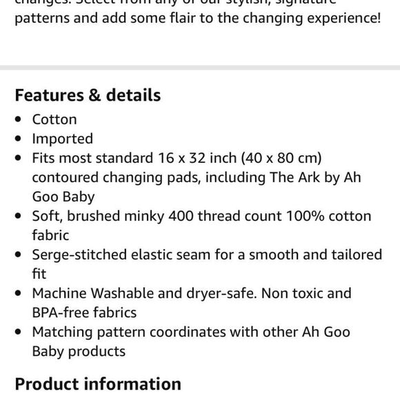 [ah goo] universal contour changing pad BNIB #10 - Picture 3 of 6